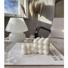 Bernami Kdekoratif Pinterest Beyaz Renk Mini Bubble ve Bubble Mum