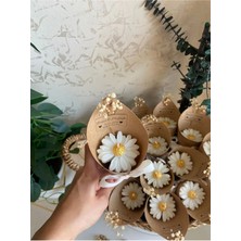 Bernami Kdekoratif Pinterest Kişiye Özel Düğün|nişan|söz Hediyelik Papatya Kokulu Buket Mum 10 Adet