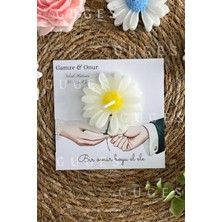 Bernami Mevlüt Pinterest 10 Adet Özel Tasarlanmış Kart ve Papatya Mum. Düğün, Nişan, Nikah, Söz, Doğum Günü, Mevlüt Hediyelik