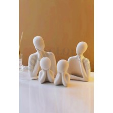 Bernami Mevlüt Pinterest Dekoratif Obje Biblo Heykel Beton Iki Çocuklu Aile Set