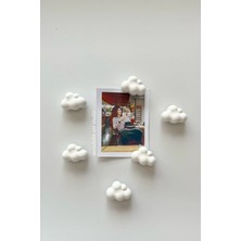 Bernami Mevlüt Pinterest El Yapımı Beton 6’lı Mini Bulut Buzdolabı Magneti