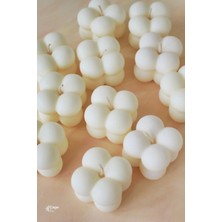 Bernami Mevlüt Pinterest Kokulu Dekoratif Mini Bubble Mum - Beyaz Renk 1 Adet