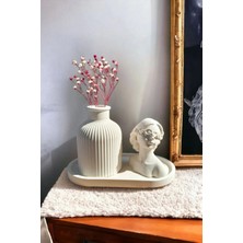Bernami Mevlüt Pinterest Dekoratif Kadın Figür Mini Kuru Çiçek Vazosu Set