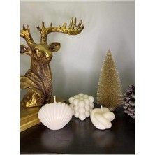 Bernami Mevlüt Pinterest 3'lü Dekoratif Kokulu Mum Seti Beyaz Renk