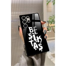 Snacase  Samsung Galaxy S23 Ultra Uyumlu Beşiktaş Yazılı Parlak Silikon Kılıf