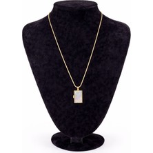 Pangu Açılabilir Dikdörtgen Fotoğraflık Çelik Kolye