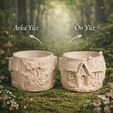 Masal Ev Tasarımlı El Yapımı Seramik Dekor