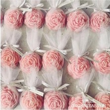 Bernami Dekoratif Pinterest 10 Adet Süslemeli Şakayık Mum, Dekoratif Şekeri, Doğum, Nişan, Kına, Düğün, Söz,