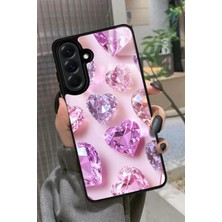 Snacase  Samsung Galaxy A36 Uyumlu Simli Taş Tasarımlı Parlak Silikon Kılıf