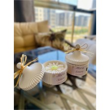 Bernami Mevlüt Pinterest Sevgililer Günü Anneler Günü Papatya Mum Hediye Kutulu Aksesuar - 1 Adet