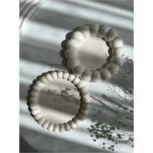 Bernami Mevlüt Pinterest 2'li Bubble Tabak Seti (Verniksiz) Dekoratif Mum ve Takı Tabağı, Sunum Tabağı ve Tepsisi