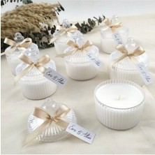 Bernami Şamdan Pinterest Mum Hediyelik 30 Adet Mika Kutu Mum