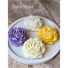 Bernami Kdekoratif Pinterest Şakayık Mum Renkli Mum 4lü Set Mum Kokulu Mum