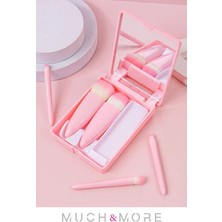 Özgürce Taşınabilir 5'li Makyaj Fırça Seti Göz Farı, Fondöten, Allık Karıştırma