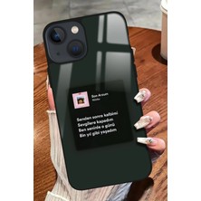 Snacase Apple Iphone 15 Plus Uyumlu Nilüfer Şarkı Sözü Tasarımlı Parlak Silikon Kılıf