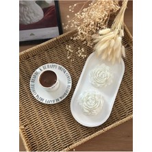 Bernami Mevlüt Pinterest Beyaz Tepsi ile Beyaz Şakayık Mum Seti