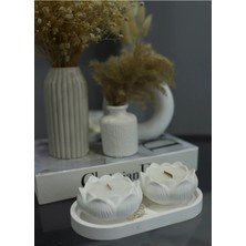 Bernami Mevlüt Pinterest Lotus 2'li Takım Kokulu Mum, Dekoratif Mum