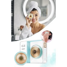 Macgon Ultrasonik Maske Uygulama Cihazı Işık Terapi Akıllı Peeling Mavi Yüz Maske Masaj Cihazı