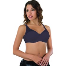 Liyuza Lacivert  Mı Emay 167D Pedli Tül Toparlayıcı Sütyen