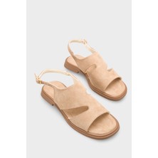 Capone Outfitters Emmie Süet Görünümlü Kadın Sandalet