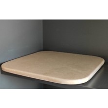 Feyza Design Bej Mermer Doğrama Taşı, Sebze ve Ekmek Için Şık ve Dayanıklı