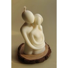 Bernami Şamdan Pinterest Sevgililer Günü Mum, Çift Mum, Mutlu Çift Mum, Biblo Mum, Sarılan Çift Mum