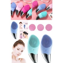 Macgon Mavi Ultrasonic Yüz Temizleme Fırçası 5 Titreşim Modu Cilt Masaj Yüz Temizleme Fırçası Cihazı