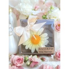 Bernami Şamdan Pinterest 20 Adet Süslemeli Papatya Mum, Biblo Şekeri, Doğum, Sünnet, Biblo Nişan Söz, Kına, Doğum Günü