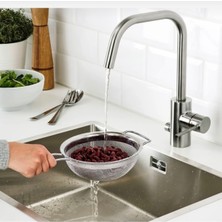 Feyza Design Paslanmaz Çelik Süzgeç, Dayanıklı ve Pratik Kullanım, 2 Lü Set