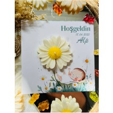 Bernami Mevlüt Pinterest 20 Adet Özel Tasarlanmış Kart ve Papatya Mum. Bebek Doğum, Babyshower, Doğum Günü, Hediyelik