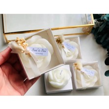 Bernami Mevlüt Pinterest 8 Adet Beyaz Kraft Kutu Gül Mum – Cipso ve Etiket Detaylı, Düğün, Nişan, Kına, Doğum Günü