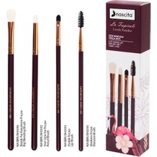 Özgürce Profesyonel Göz Makyajı Fırça Seti, 4 Parça, Havalı ve Şık Tasarım