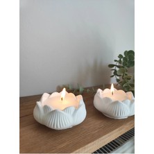 Bernami Şamdan Pinterest Lotus Model 2'li Kokulu Soya Mum