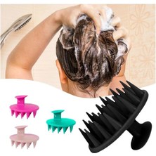 Macgon Saç Derisine Masaj Yapan Silikon Duş Banyo Tarağı Masaj Etkili Rahatlatıcı Yumuşak Saç Tarağı