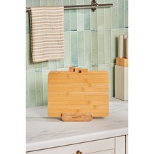 Feyza Design Arel 4 Parça Bambu Kesme Tahtası Seti, 28 Cm, Dayanıklı ve Şık Tasarım