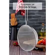 Feyza Design 25 cm Çelik Tel Süzgeç ve Kevgir, Pratik ve Kullanışlı Mutfağınız Için