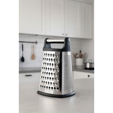 Feyza Design Paslanmaz Çelik Rende, 4 Bıçaklı, Çok Fonksiyonlu, Güçlü ve Dayanıklı