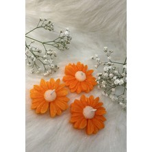 Bernami Dekoratif Pinterest Çiçek Desen Dekoratif Mum Söz,nişan,mevlid Hediyelik Mum 5 Adet