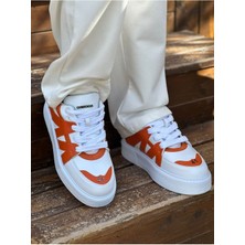 paris store MN2407 - Cbt Star-X Erkek Spor Ayakkabı Beyaz/turuncu