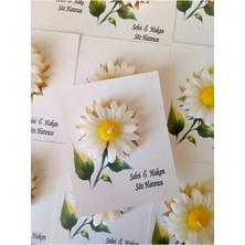 Bernami Mevlüt Pinterest 20 Adet Özel Tasarlanmış Kart ve Papatya Mum. Düğün,nişan,nikah,söz,doğum Günü,nikah