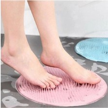 Macgon Vantuzlu Banyo Fırçası Masaj Pedi Sırt Ayak Kesesi Yıkama Aleti