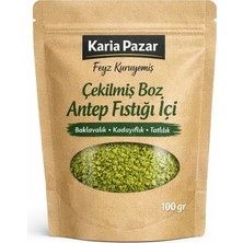 Mutlunun Huzur Bahçesi Çekilmiş Boz Antep Fıstığı İçi Baklavalık Kadayıflık Tatlılık 100 g