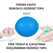 Macgon Silikon El Egzersiz Topu Stres Topu - Fizik Tedavi El Çalıştırma Güçlendirme Egzersiz Topu