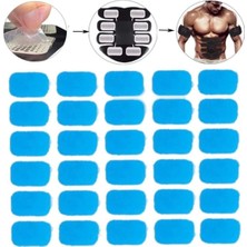 Macgon Yedek Jel Pedi 30 Adet Karın Kas Çalıştırıcı Masaj Cihazı Jel Bandı