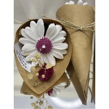 Bernami Şamdan Pinterest Söz, Nişan, Nikah, Kına, Baby Shower, Doğum Günü Hediyesi Papatya Mum Buket- 10 Adet