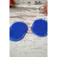 Macgon Ele Geçmeli Yıkama Tarağı Pratik Banyo Tarak Saç Masaj Mavi 1410