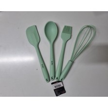 Feyza Design Yeşil Silikon 4’lü Büyük Hazırlık Seti, Pratik ve Kullanışlı Set