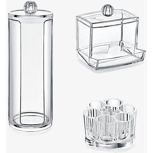 Özgürce Çok Amaçlı 3'lü Makyaj Organizeri, Pratik ve Şık Saklama Çözümü