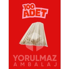 Yorulmaz Ambalaj 🔥🔥🔥 25 cm Çöp Şiş 100 Adet – Ahşap Tek Kullanımlık Mangal ve Barbekü Şişi