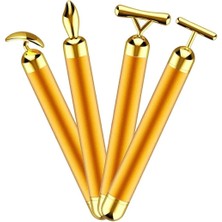 Macgon Gold Massager Kırışıklık Karşıtı Yüz Masaj Aleti Seti
